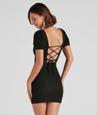 Make An Entrance Glitter Mini Dress