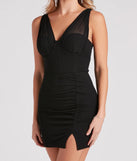 Take The Plunge Crepe Short Dress