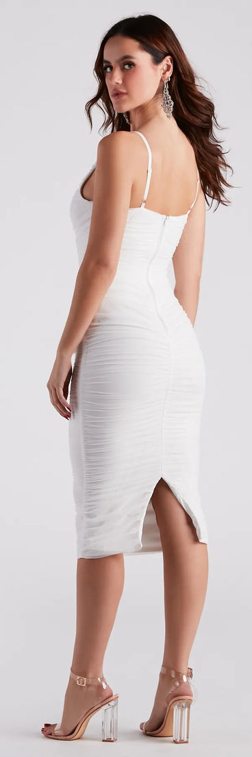 So Irresistible Mesh Midi Dress