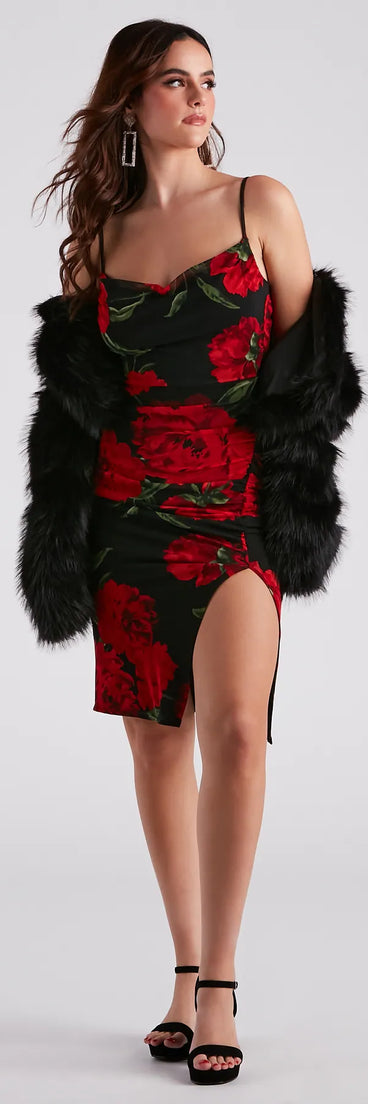 Bring On The Romance Floral Midi Dress