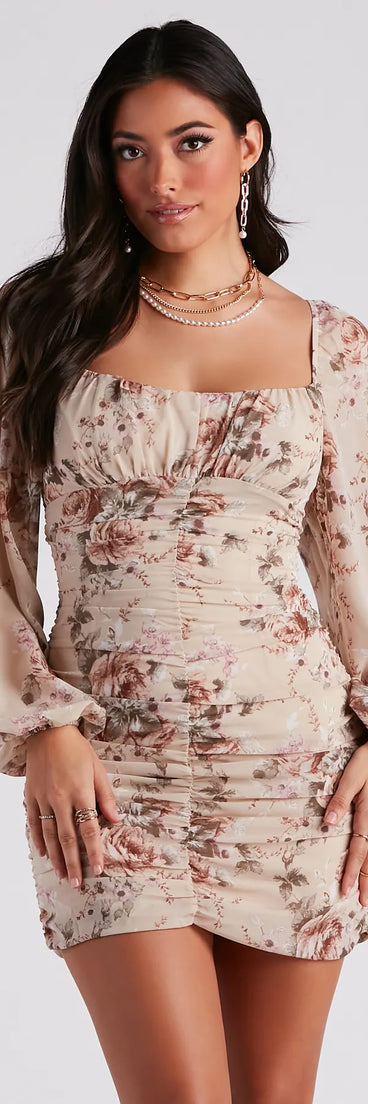 Effortless Beauty Floral Mini Dress