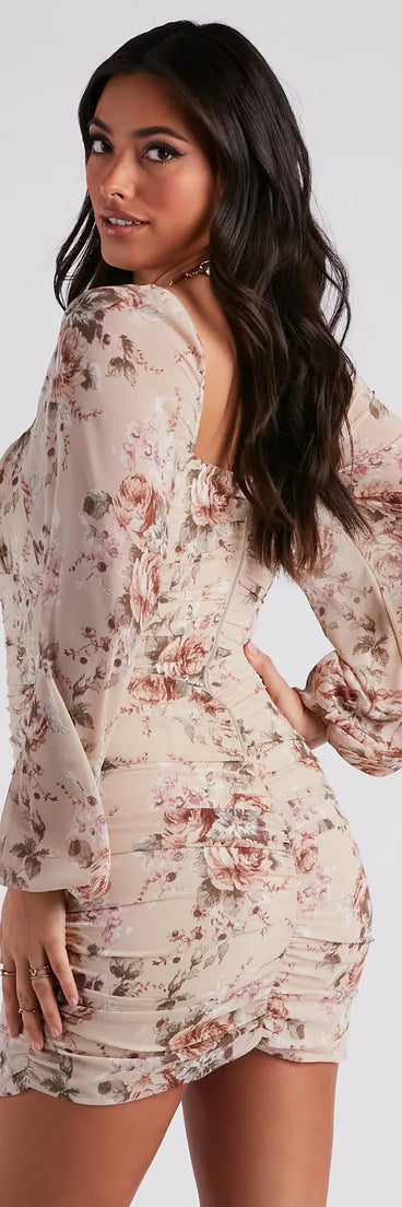 Effortless Beauty Floral Mini Dress