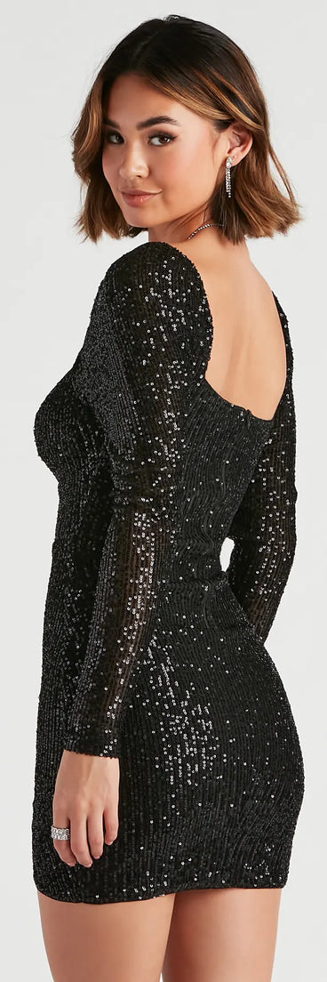 Impress In Sequins Mini Dress