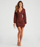 Get Glitzy Glitter Knit Bodycon Mini Dress