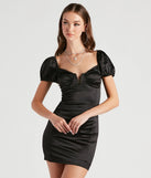 Sweet Style Satin Bodycon Mini Dress