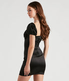 Sweet Style Satin Bodycon Mini Dress