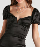 Sweet Style Satin Bodycon Mini Dress