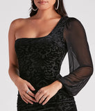 Dramatic Affair Velvet Burnout Mini Dress