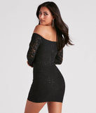 A Lil Shimmer Sequin Lace Dress