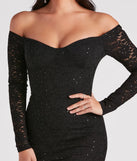 A Lil Shimmer Sequin Lace Dress