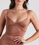 Simple Chic Style Satin Mini Dress