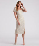 Spring Stroll Ditsy Floral Midi Dress