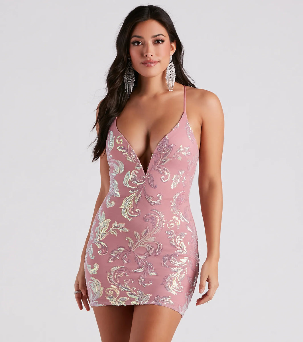 IRIDESCENT DREAM WOVEN MINI DRESS