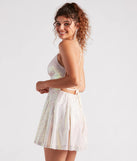 Night Of Perfection Sequin Skater Dress