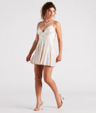 Night Of Perfection Sequin Skater Dress