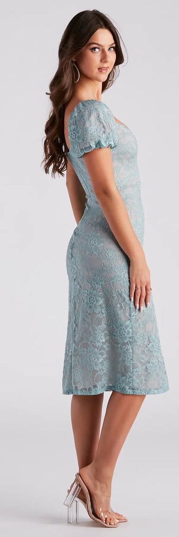 Sweet As Can Be Lace Midi Dress