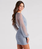 Dainty Darling V-Neck Mesh Dress