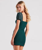 Taken By The View Crepe Bodycon Dress