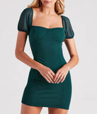Taken By The View Crepe Bodycon Dress