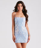 Magnetic In Sequins Lace-Up Dress