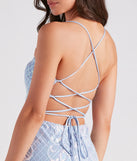 Magnetic In Sequins Lace-Up Dress
