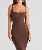 Best Of Times Scoop Neck Midi Dress