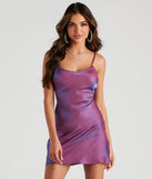 Outer Limits Holographic A-Line Dress