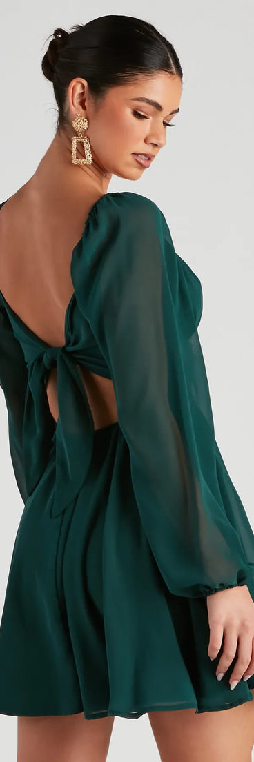 Playful Spirit Chiffon Skater Dress