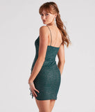 Sparkle Queen Glitter Ruffled Mini Dress
