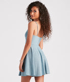Twirl And Glow Glitter Skater Dress