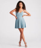 Twirl And Glow Glitter Skater Dress