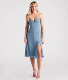 Chic Fantasy Chiffon V-Neck Midi Dress