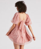 Whimsical Muse Chiffon Swiss Dot Skater Dress