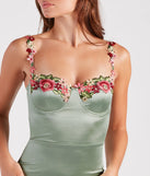 Chic Daydream Floral Satin Mini Dress