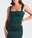 Begging For More Low Tie-Back Midi Dress