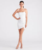 Decadent In Pearls Crepe Lace-Up Dress