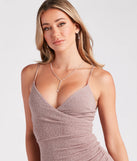 Sparkly Entrance Glitter Knit Midi Dress