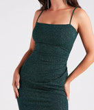 Revamp your 2025 wardrobe with this chic addition, the Glitzy Gorgeous Glitter Knit Midi Dress in hunter green, perfect for elevating your style in the new year.