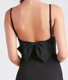 It-Girl Moment Crepe Bow Mini Dress