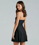 Own your moment in the Bling Fling Satin Rhinestone Skater Dressin black, a standout 2025 Homecoming Dress that captures all the glam and energy of the night.