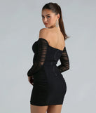 Risk Taker Off-The-Shoulder Mini Dress