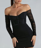 Risk Taker Off-The-Shoulder Mini Dress