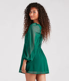 Air Of Romance Chiffon Skater Dress