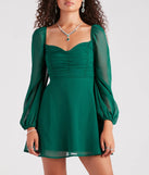 Air Of Romance Chiffon Skater Dress