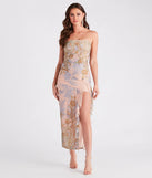 Effortlessly Ethereal Floral Mesh Maxi Dress