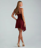 Midnight Mesh Glitter A-Line Party Dress