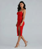 Glam Obsession Glitter Mesh Midi Dress