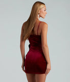 Elevated Romance Rosette Velvet Mini Dress