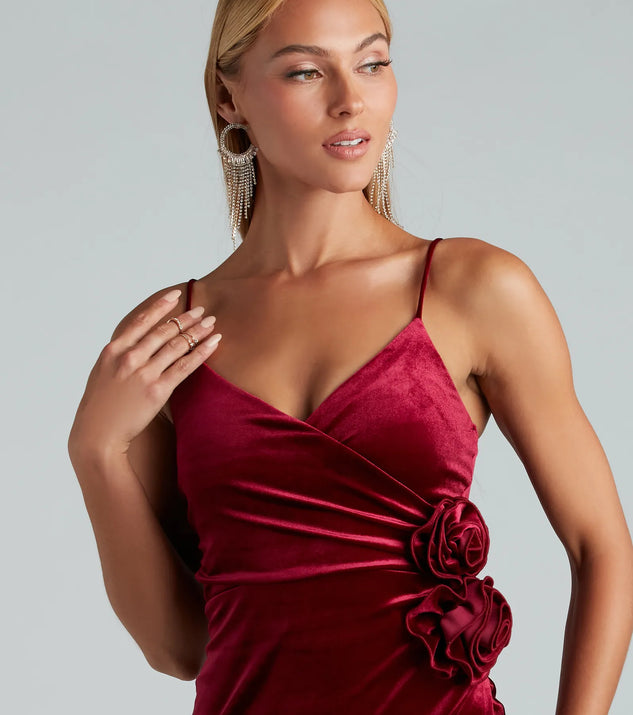 windsor red velvet dress Red Velvet Evening Dresses