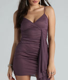 Melting Hearts V-Neck Mini Dress With Sash
